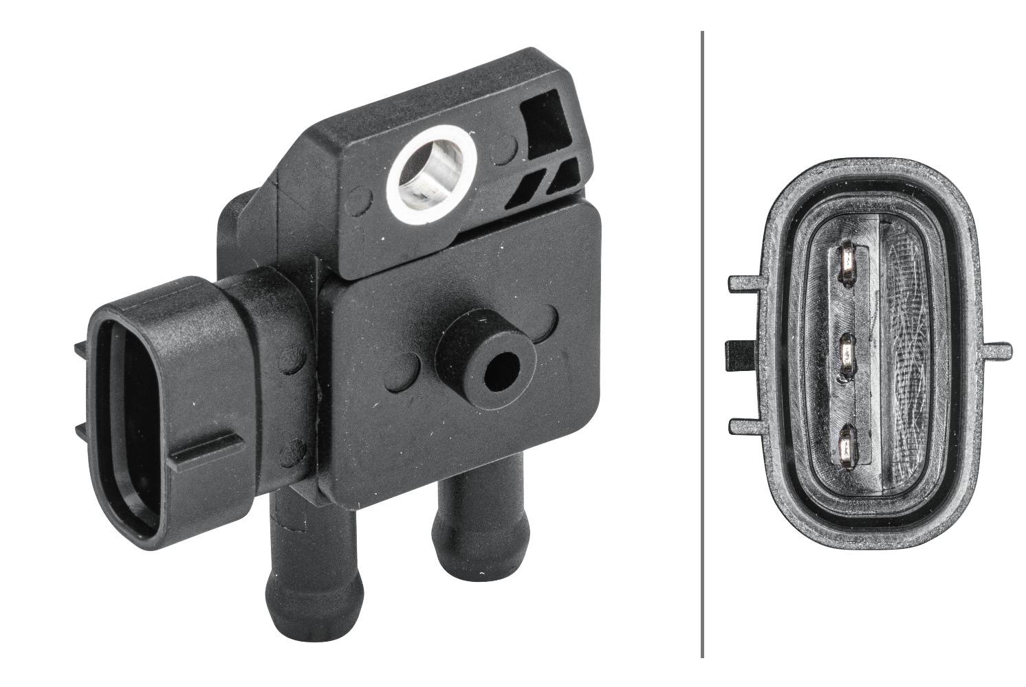 HELLA 6PP 009 409-291 Sensor, Abgasdruck - 3-polig - geschraubt