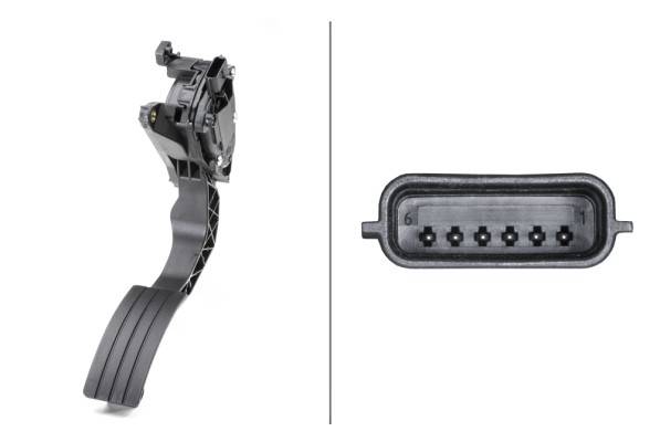 HELLA 6PV 009 978-711 Sensor, Fahrpedalstellung - für Linkslenker - Automatikgetriebe