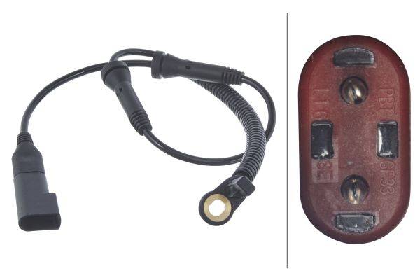 HELLA 6PU 010 039-821 Sensor, Raddrehzahl - 12V - Kabel: 520mm