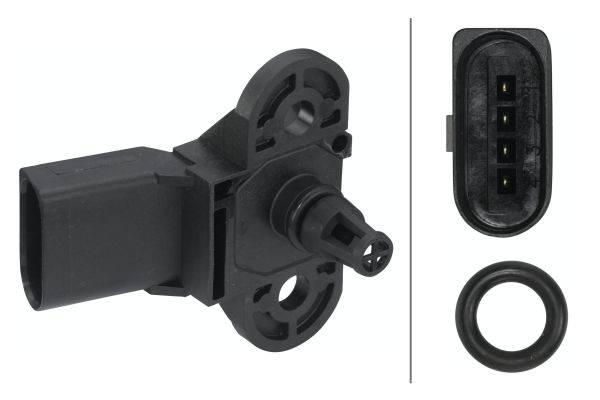 HELLA 6PP 009 400-541 Sensor, Saugrohrdruck - 5V