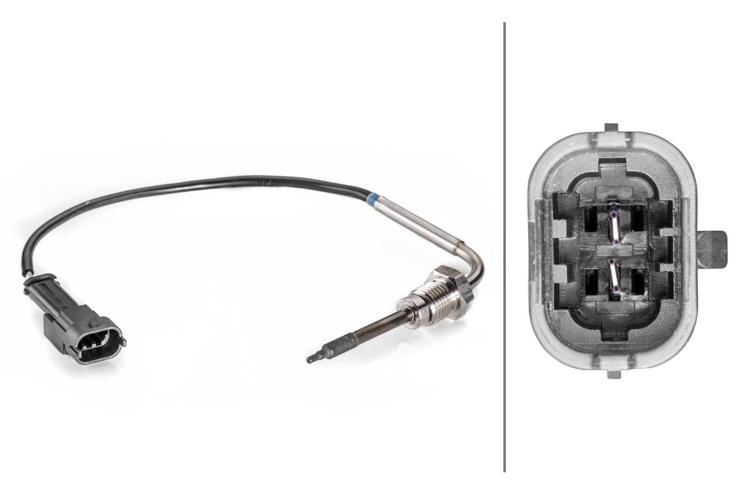 HELLA 6PT 014 494-371 Sensor, Abgastemperatur - 2-polig - geschraubt - Kabel: 230mm