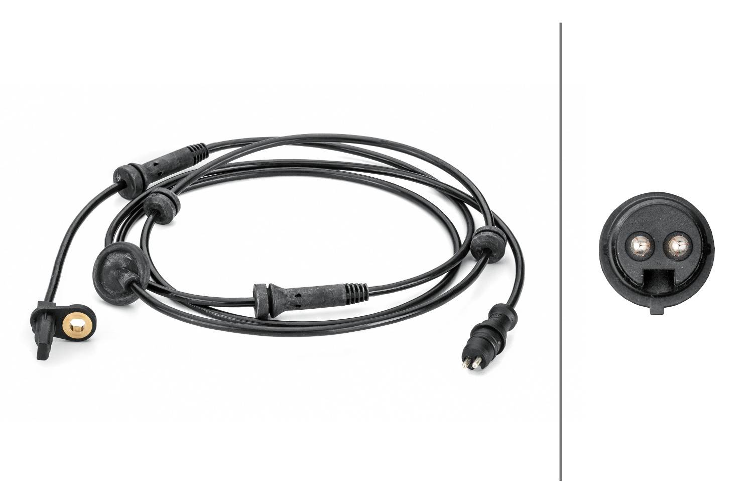 HELLA 6PU 012 806-401 Sensor, Raddrehzahl - 2-polig - Hinterachse beidseitig - Gesamtlänge1960mm