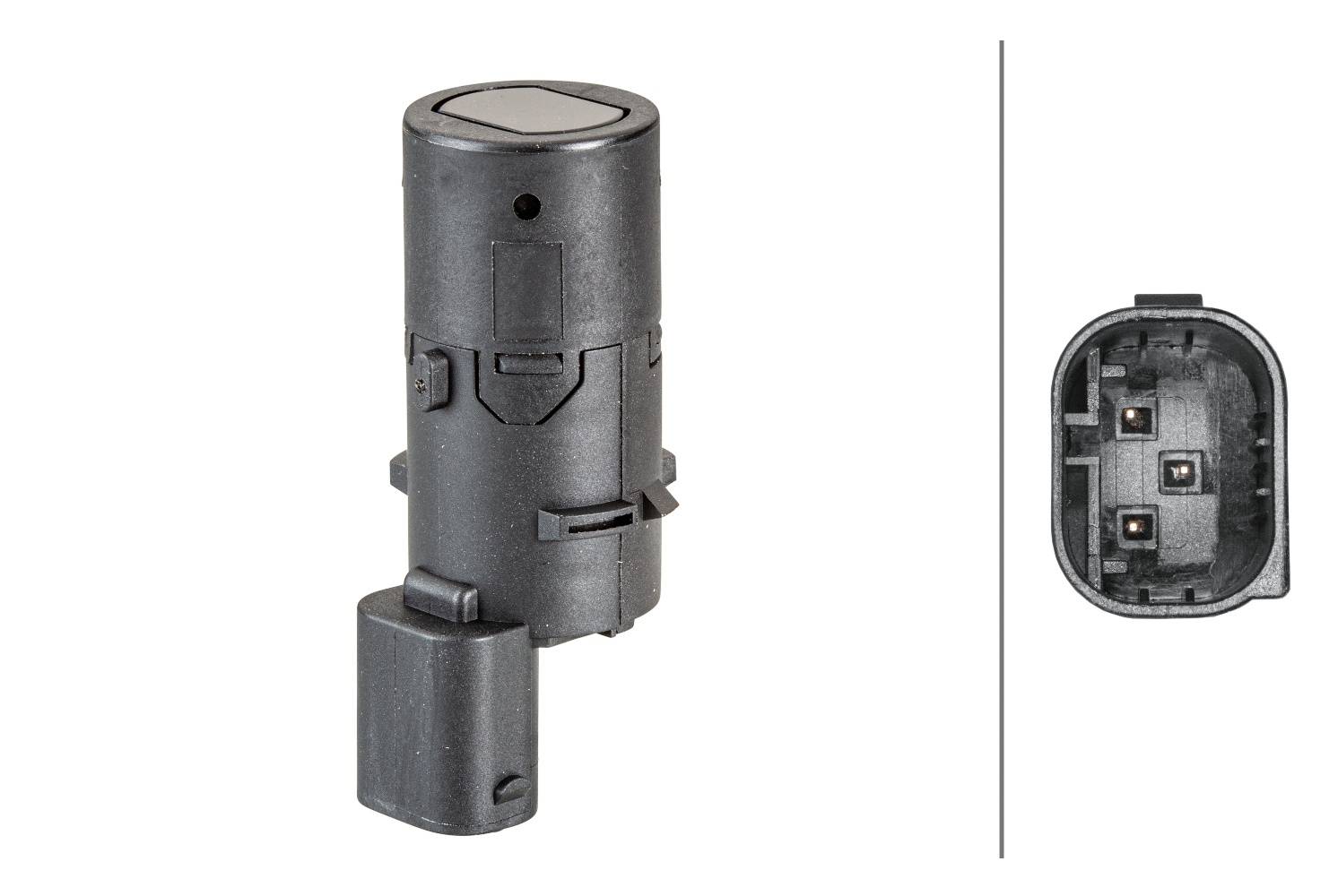 HELLA 6PX 358 141-131 Sensor, Einparkhilfe - gerade - 3-polig - gesteckt - lackierbar