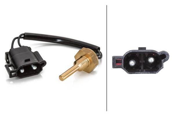 HELLA 6PT 009 107-281 Sensor, Kühlmitteltemperatur - 12V - geschraubt - mit Dichtung - mit Kabel