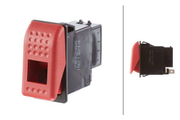 HELLA 6HH 007 832-661 Warnblinkschalter - 12V - Ausstattungsvar.: I-0 - Anschlussanzahl: 7 - Einbau