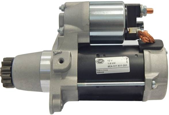 HELLA 8EA 011 611-201 Starter - 12V - 1.6kW - für u.a. Toyota Avensis Saloon (_T25_)