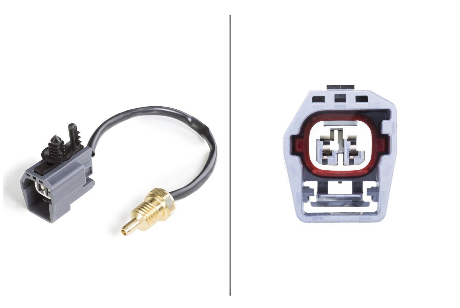 HELLA 6PT 009 309-451 Sensor, Öltemperatur - 12V - geschraubt - mit Kabel