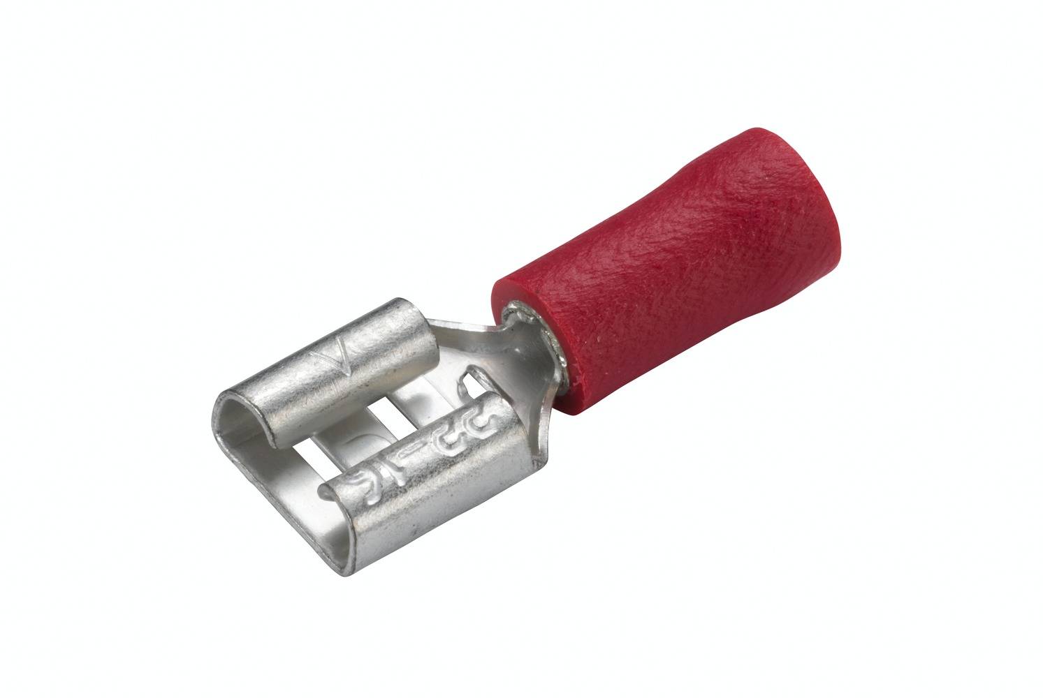 HELLA 8KW 044 036-003 Leitungsverbinder - rot - von: 0.5mm² - bis: 1.0mm² - Flachsteckhülse - 6,3 x