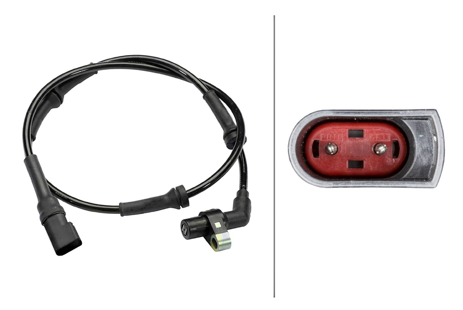 HELLA 6PU 009 106-651 Sensor, Raddrehzahl - 12V - Vorderachse beidseitig - Kabel: 785mm