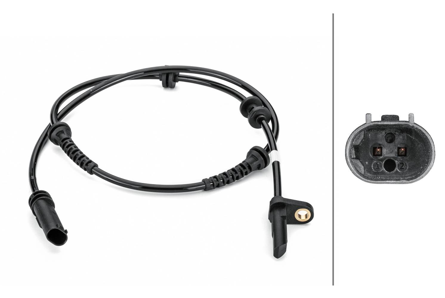 HELLA 6PU 012 806-461 Sensor, Raddrehzahl - 2-polig - Hinterachse beidseitig - Gesamtlänge953mm
