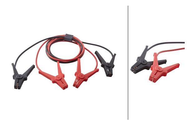 HELLA 8KS 236 689-011 Starthilfekabel - 12/24V - 220A - Kabel: 3m - mit Überspannungsschutz