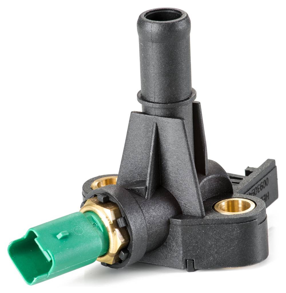 HELLA 6PT 009 309-431 Sensor, Öltemperatur - 12V - vormontiert - mit Gehäuse