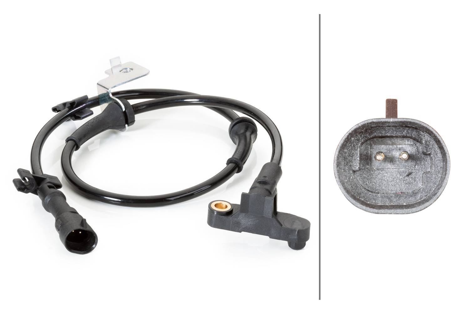 HELLA 6PU 230 040-291 Sensor, Raddrehzahl - 2-polig - Vorderachse - mit Halter