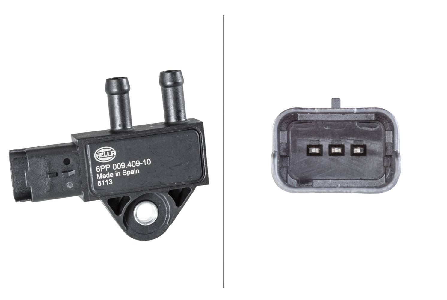 HELLA 6PP 009 409-101 Sensor, Abgasdruck - 3-polig - geschraubt
