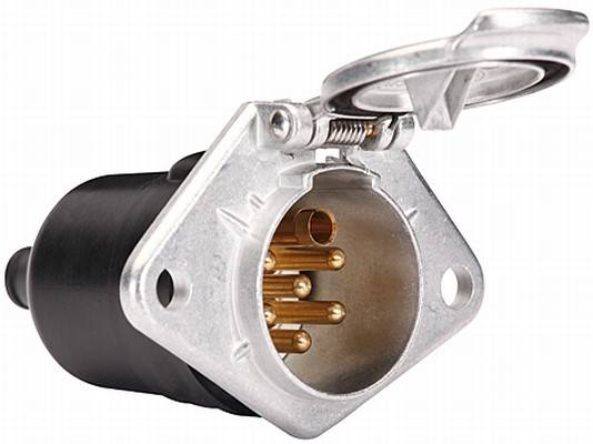 HELLA 8JB 003 834-001 Steckdose - 24V - 7-polig - Stecker: Schraubkontakt - Metall - DIN/ISO: 3731
