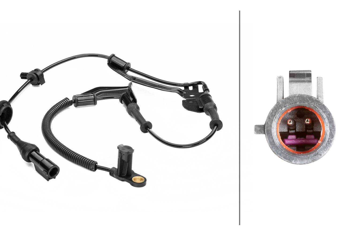 HELLA 6PU 230 040-451 Sensor, Raddrehzahl - 2-polig - Vorderachse - mit Halter