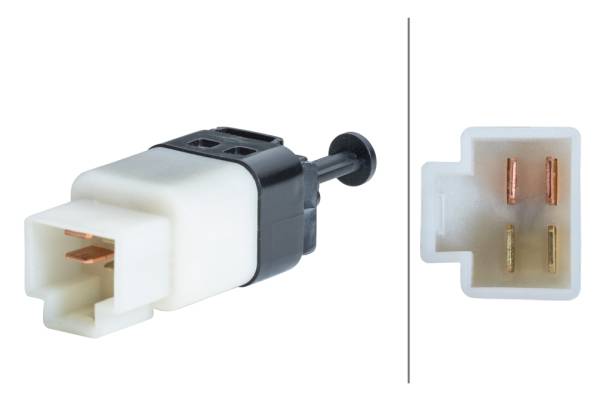 HELLA 6DD 014 395-051 Bremslichtschalter - 4-polig - geclipst - elektrisch