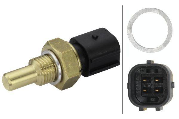 HELLA 6PT 009 309-251 Sensor, Kühlmitteltemperatur - 12V - geschraubt