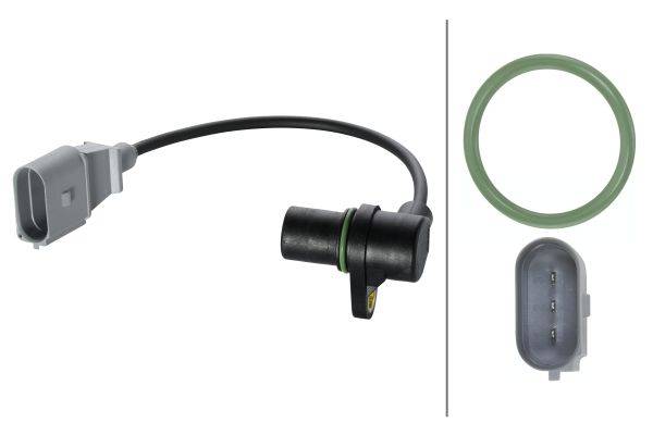 HELLA 6PU 009 146-581 Impulsgeber, Kurbelwelle - 12V - 3-polig - Kabel: 250mm