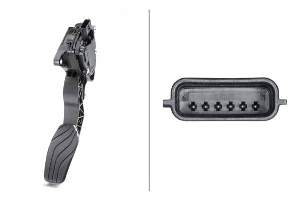 HELLA 6PV 009 978-761 Sensor, Fahrpedalstellung - für Linkslenker - Automatikgetriebe