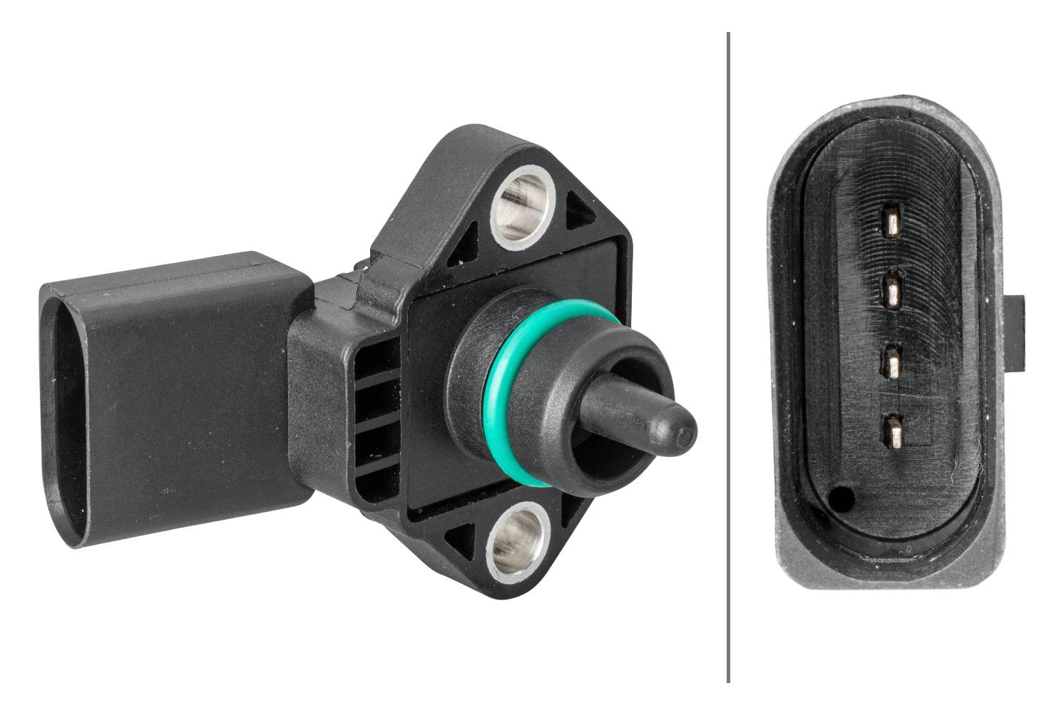 HELLA 6PP 358 152-011 Sensor, Ladedruck - 4-polig - geschraubt