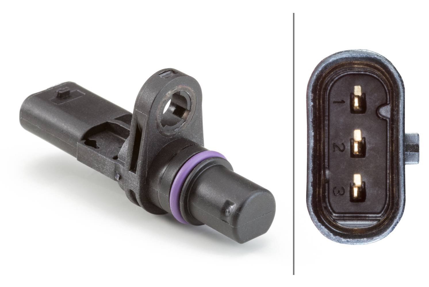 HELLA 6PU 013 122-221 Sensor, Nockenwellenposition - 3-polig - geschraubt - mit Dichtungen