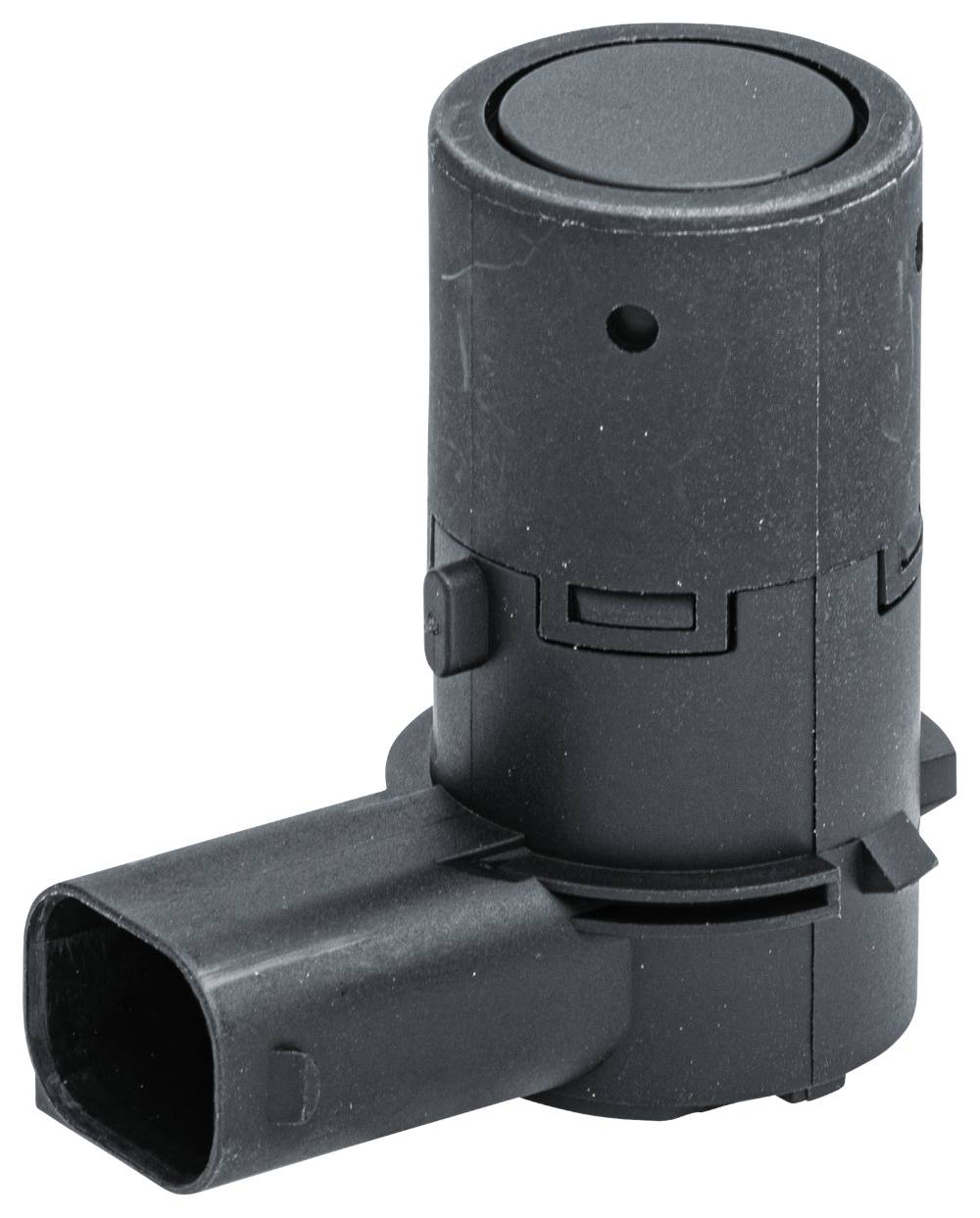 HELLA 6PX 358 141-301 Sensor, Einparkhilfe - gewinkelt - 3-polig - gesteckt - lackierbar