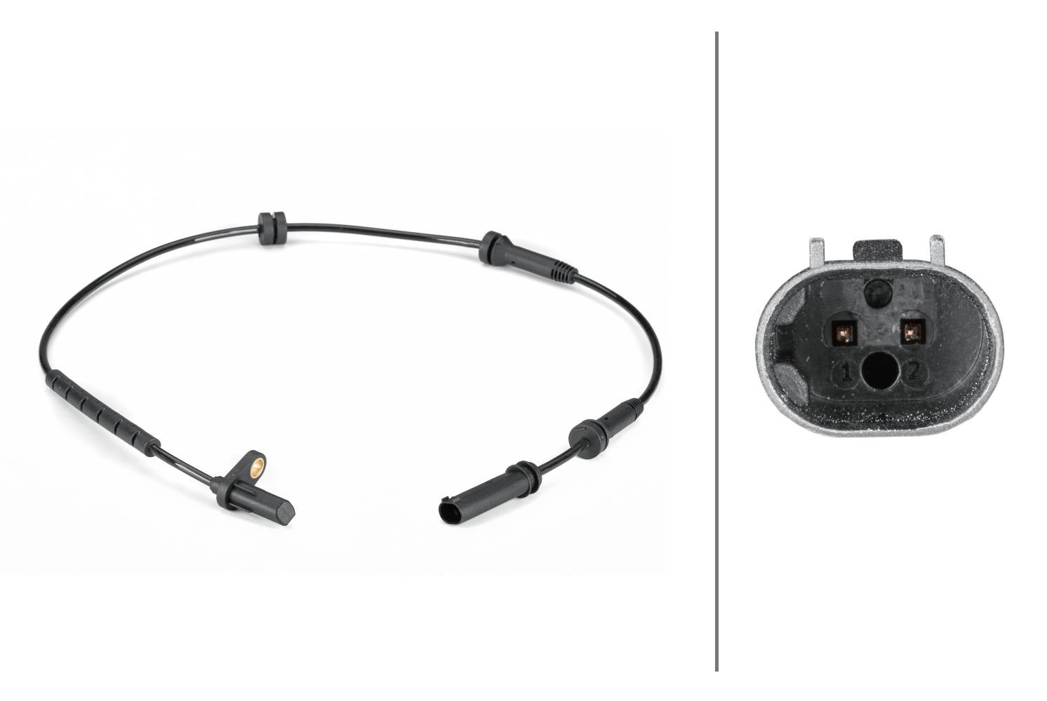 HELLA 6PU 012 806-591 Sensor, Raddrehzahl - 2-polig - Vorderachse beidseitig - Gesamtlänge720mm