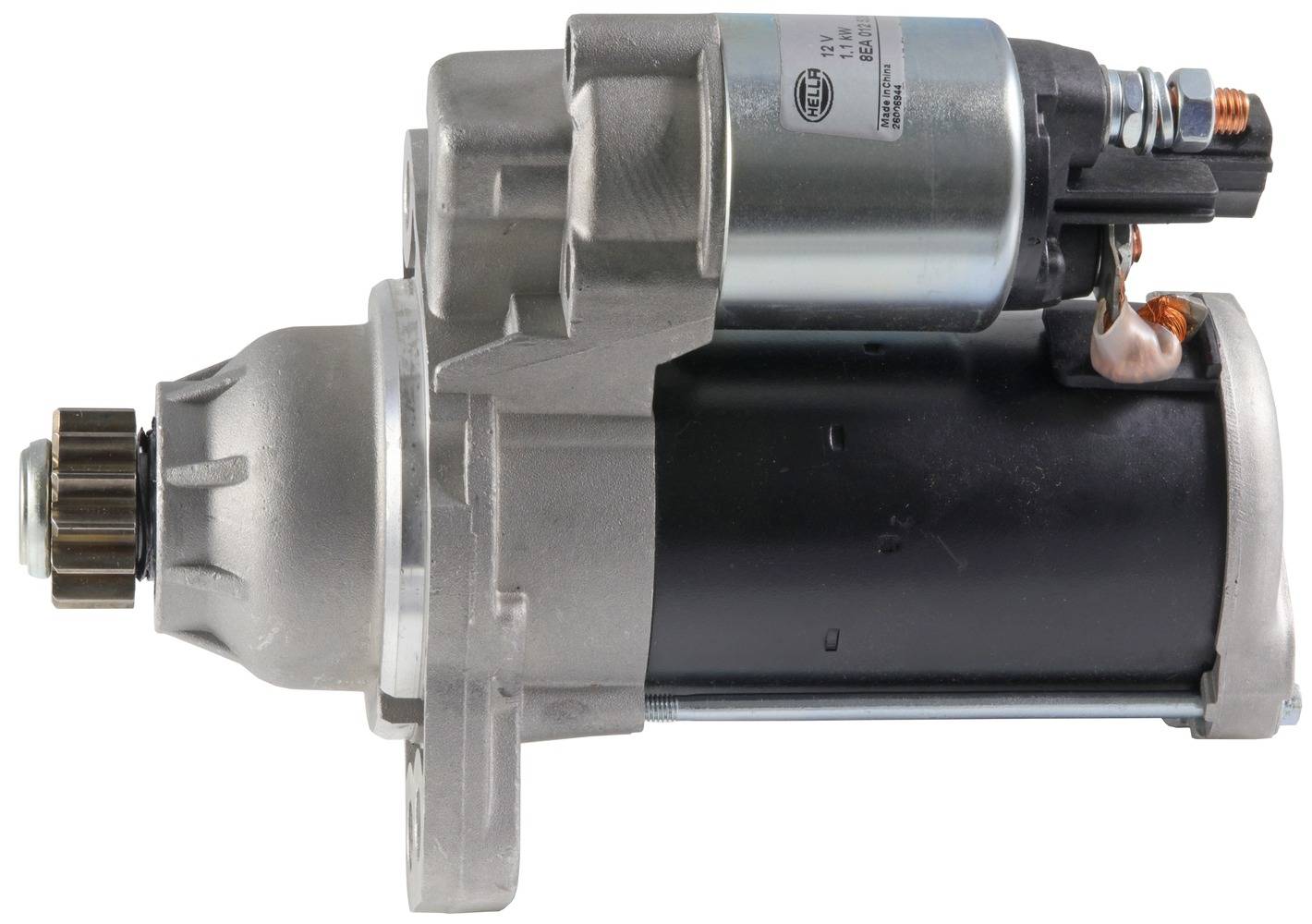 HELLA 8EA 012 528-701 Starter - 12V - 1.1kW - für u.a. VW Up (121, 122, Bl1, Bl2, Bl3, 123)