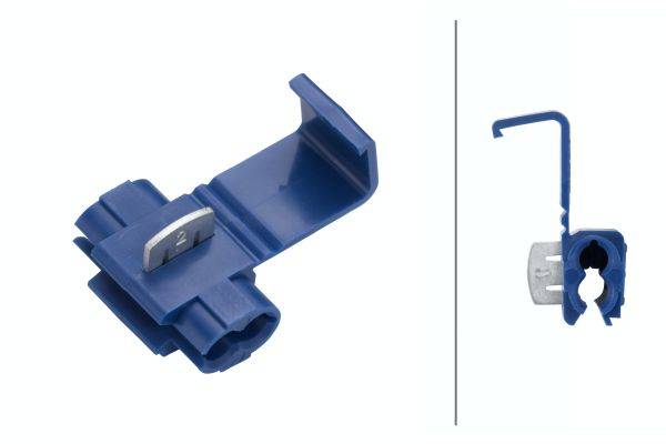 HELLA 8KV 705 123-813 Leitungsverbinder - blau - von: 0.8mm² - bis: 2.0mm² - Set - Menge: 5