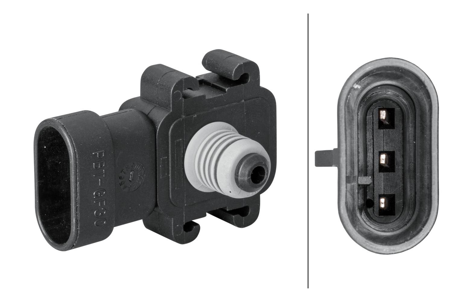 HELLA 6PP 009 400-201 Sensor, Ladedruck - 5V - ohne Kabel