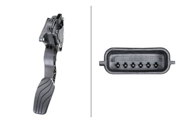 HELLA 6PV 009 978-791 Sensor, Fahrpedalstellung - für Linkslenker - Schaltgetriebe