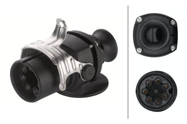 HELLA 8JA 007 644-041 Stecker - 24V - 7-polig - Stecker: Crimpkontakt/Lötstiftkontakt