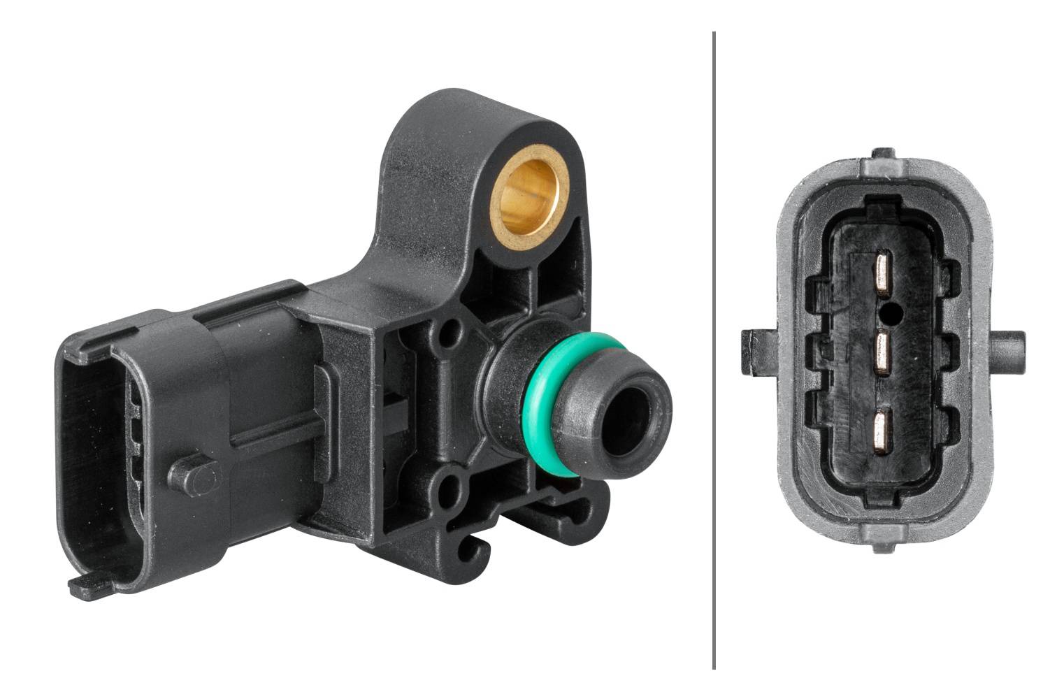 HELLA 6PP 358 152-041 Sensor, Ladedruck - 3-polig - geschraubt