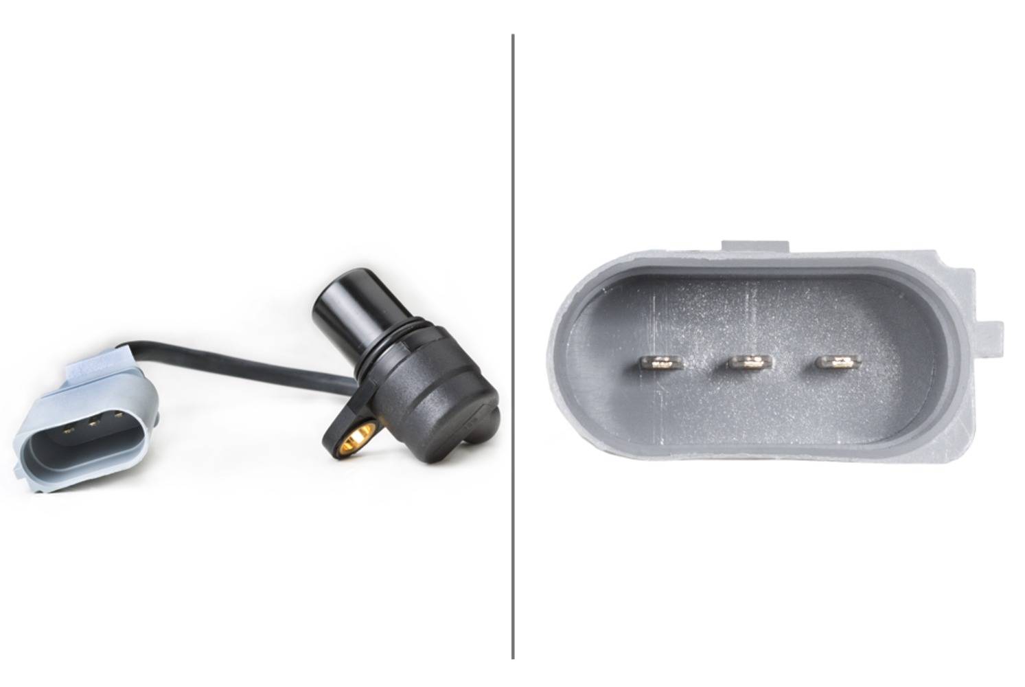 HELLA 6PU 009 163-181 Impulsgeber, Kurbelwelle - 12V - 3-polig - Kabel: 215mm - mit Dichtung