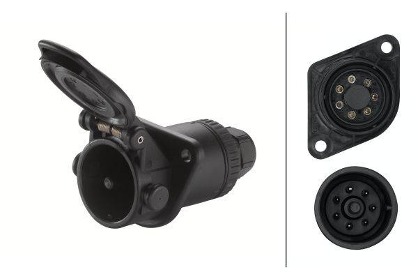 HELLA 8JB 007 645-021 Steckdose - 24V - Stecker: Crimpkontakt/Lötbuchsenkontakt