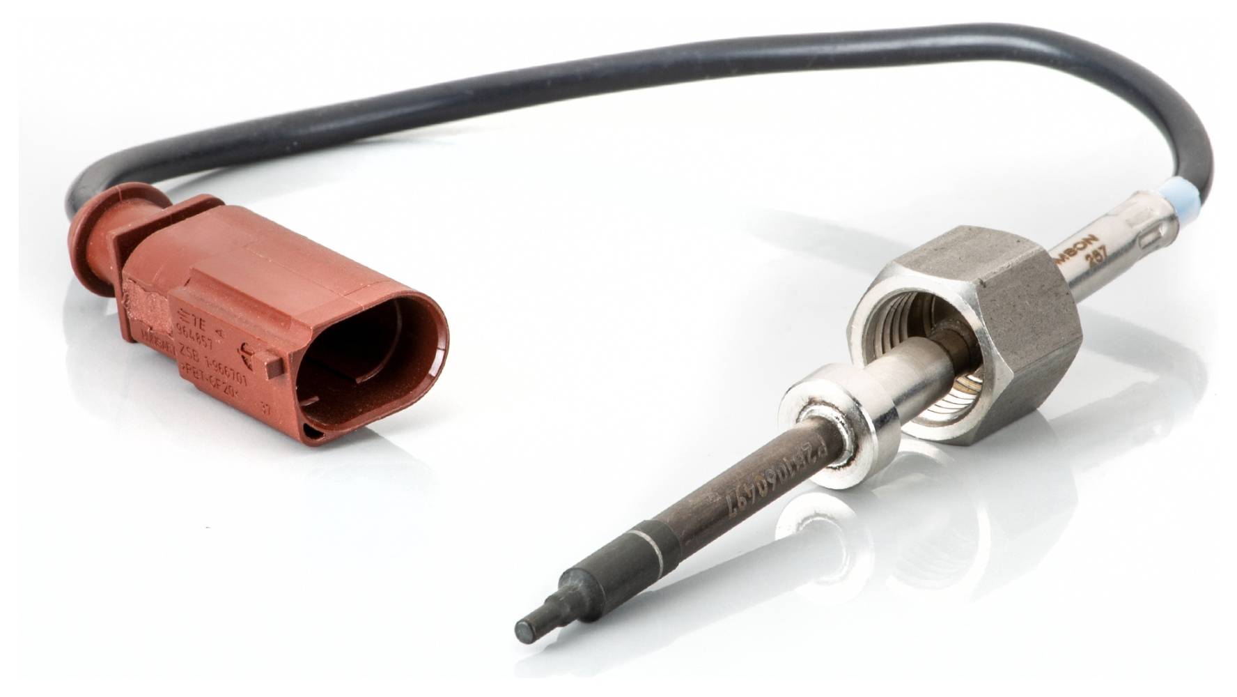 HELLA 6PT 014 495-051 Sensor, Abgastemperatur - 2-polig - geschraubt - Kabel: 210mm