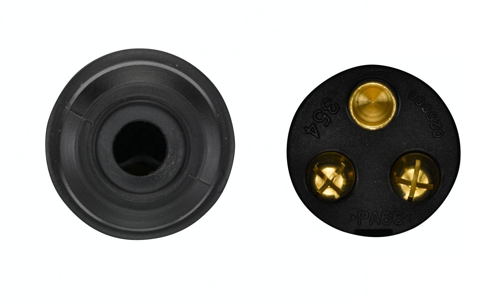 HELLA 8JA 002 263-001 Stecker - 3-polig - Stecker: Schraubkontakt - schwarz