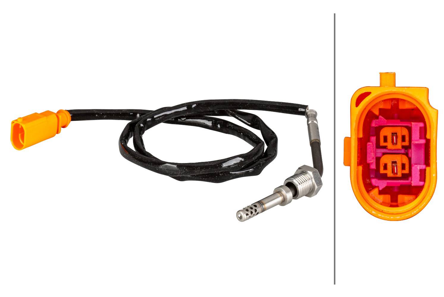 HELLA 6PT 010 376-181 Sensor, Abgastemperatur - 2-polig - geschraubt - Kabel: 345mm