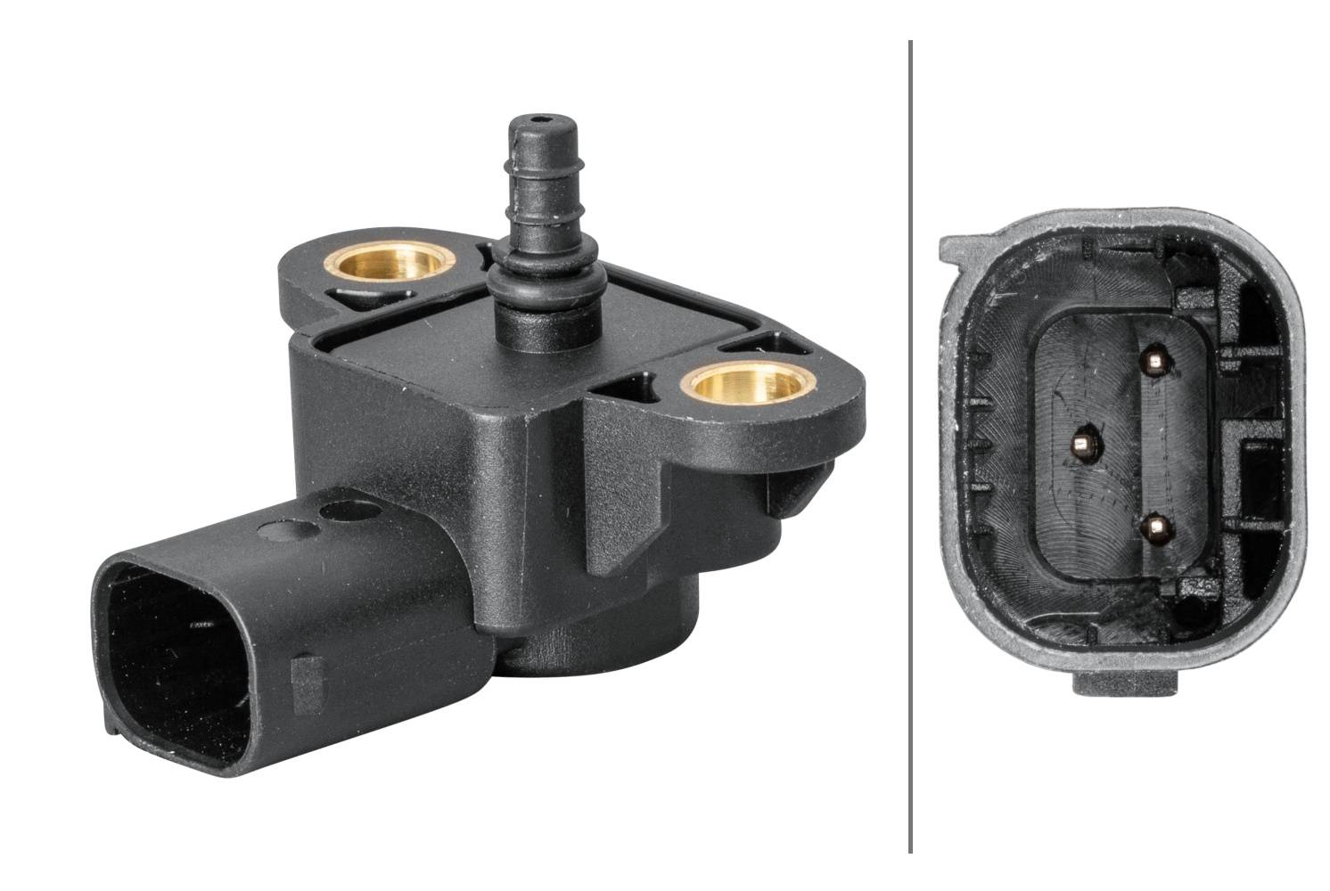 HELLA 6PP 358 152-061 Sensor, Ladedruck - 3-polig - geschraubt