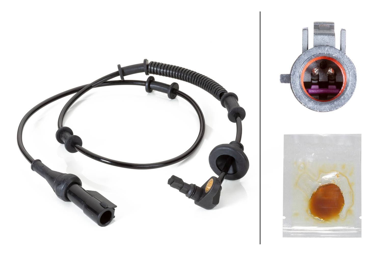 HELLA 6PU 230 040-631 Sensor, Raddrehzahl - 2-polig - hinten - Kabel: 860mm