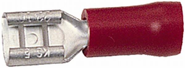 HELLA 8KW 705 392-003 Leitungsverbinder - rot - von: 0.5mm² - bis: 1.0mm² - Flachsteckhülse - 4,8 x