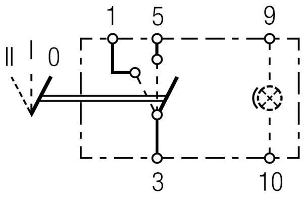 HELLA 6RH 004 570-161 Schalter - Kippbetätigung - Ausstattungsvar.: II-I-0 - Anschlussanzahl: 5