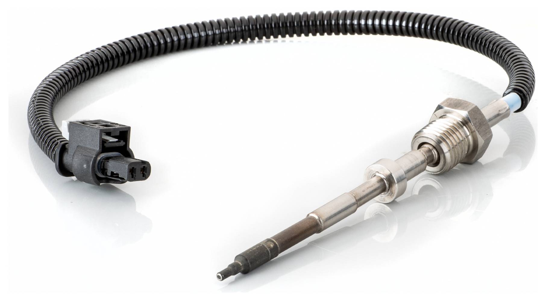 HELLA 6PT 014 494-521 Sensor, Abgastemperatur - 2-polig - geschraubt - Kabel: 300mm