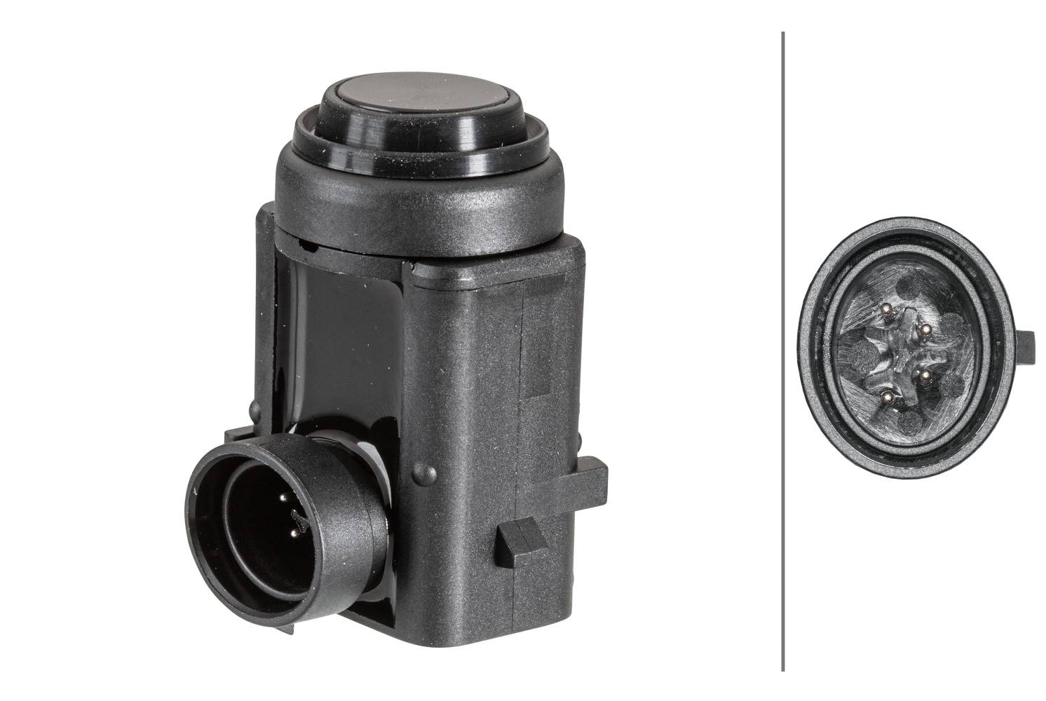 HELLA 6PX 358 141-011 Sensor, Einparkhilfe - 3-polig - gesteckt - lackierbar