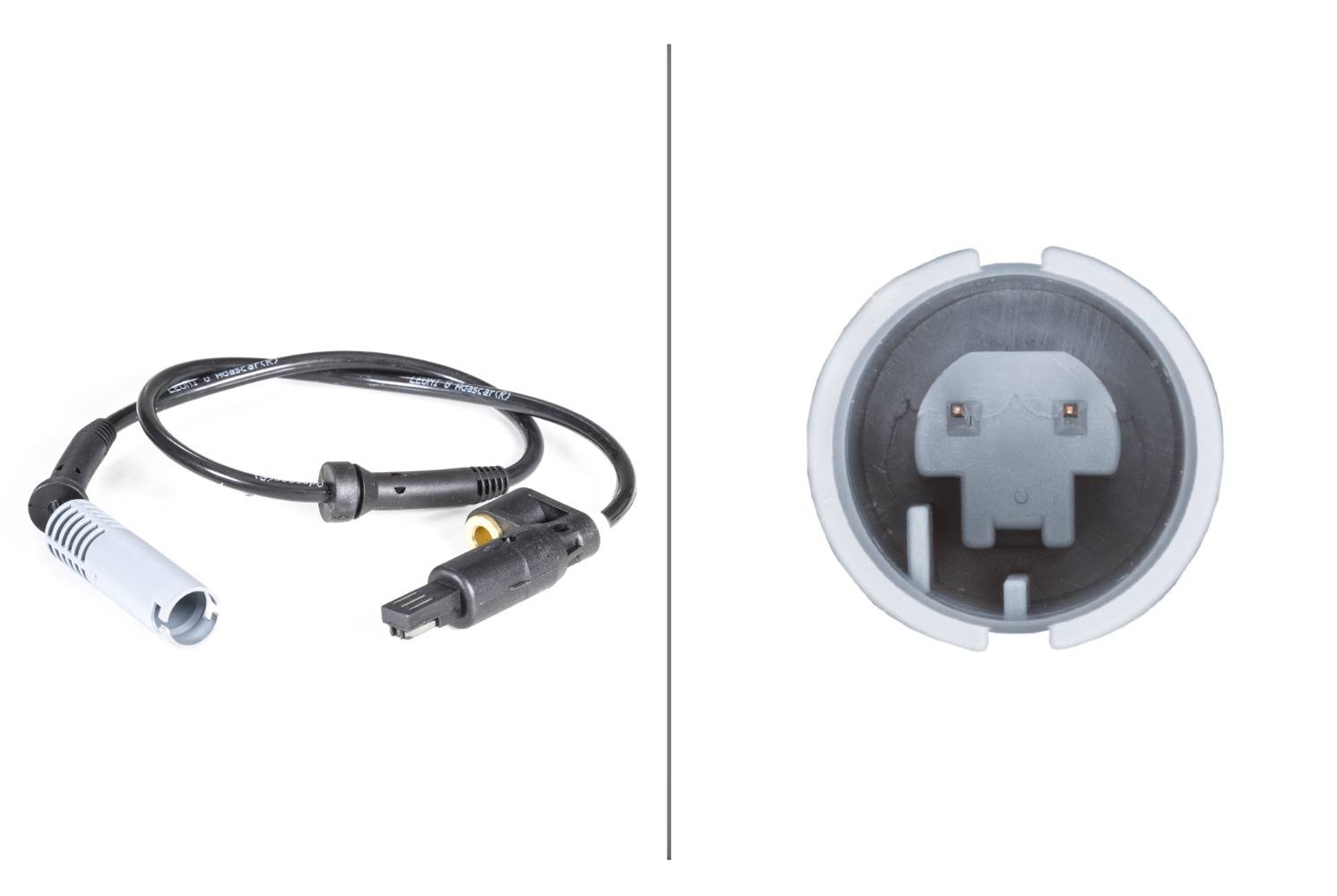 HELLA 6PU 010 039-361 Sensor, Raddrehzahl - 12V - Vorderachse beidseitig - Kabel: 555mm