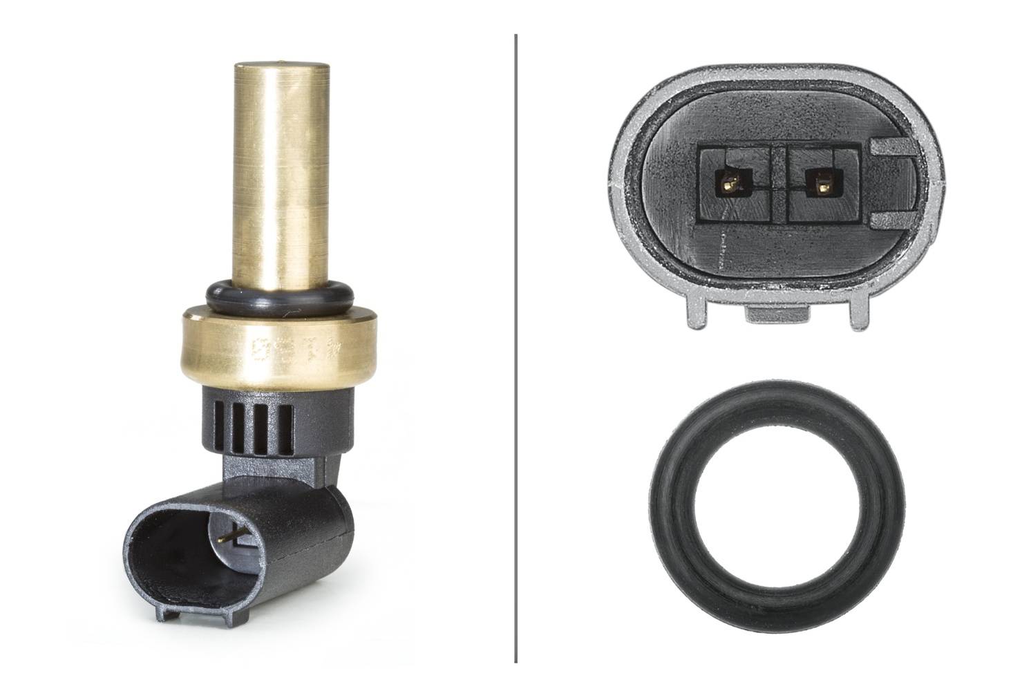 HELLA 6PT 358 058-221 Sensor, Kühlmitteltemperatur - 2-polig - mit Dichtung