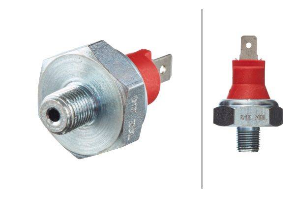 HELLA 6ZF 007 392-001 Öldruckschalter - 12V - Anschlussanzahl: 1 - geschraubt - Öffner - Farbe: rot