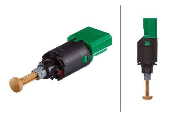 HELLA 6DD 010 966-381 Bremslichtschalter - Anschlussanzahl: 4 - Steckerfarbe: grün - mechanisch