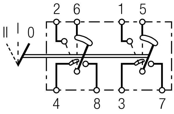HELLA 6RH 004 570-191 Schalter - Kippbetätigung - Ausstattungsvar.: II+I-0 - Anschlussanzahl: 8 - oh